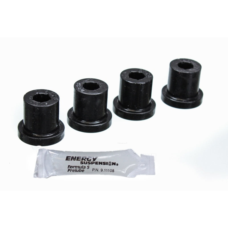 Energy Suspension Hyper-Flex Front Spring Shackle Bushing Kit - Black - Jeep CJ 1976-86