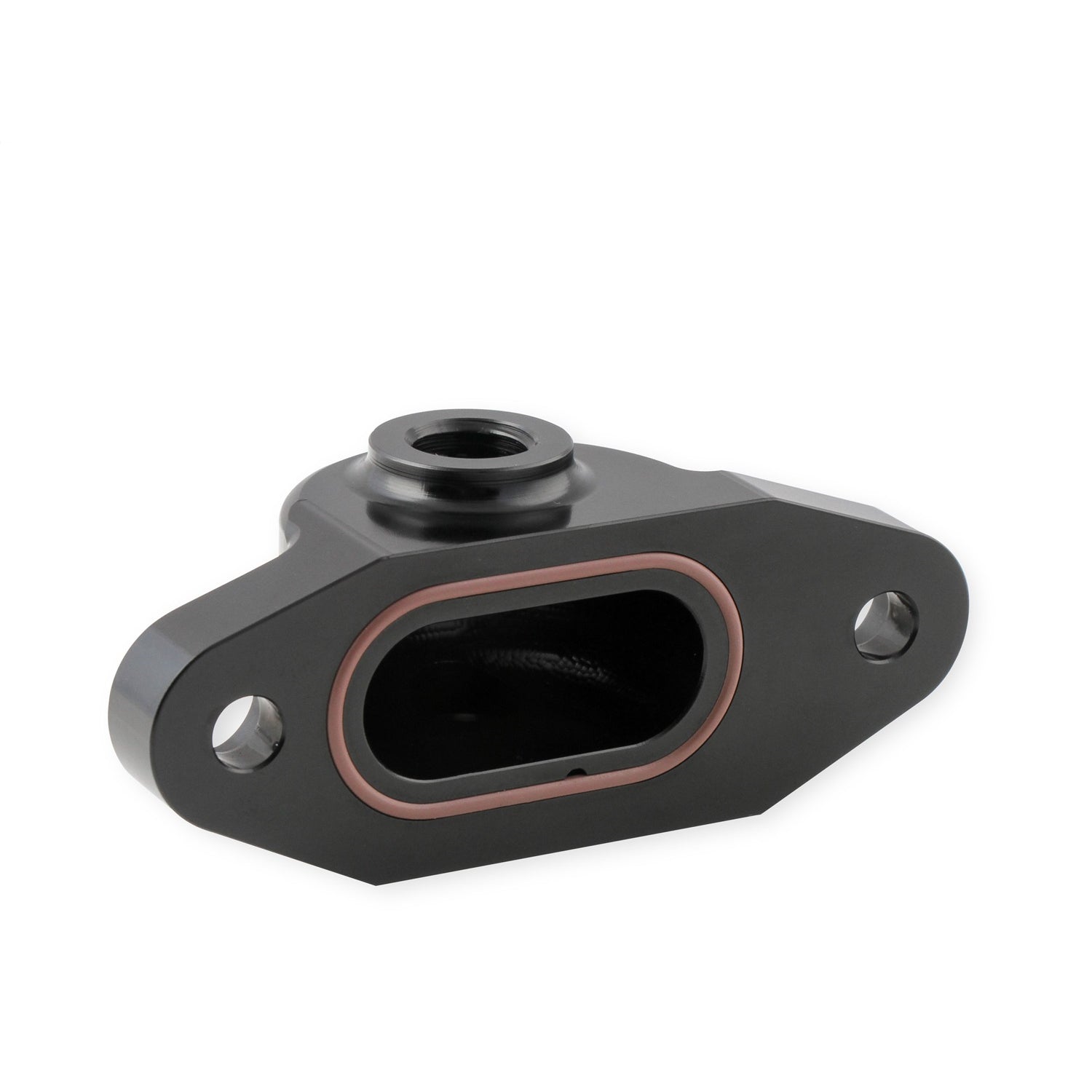 Earl's Bolt-On Oil Filter Blockoff Adapter - 1/8 in NPT Female Inlet - Black Anodized - GM GenV LT-Series 1136ERL
