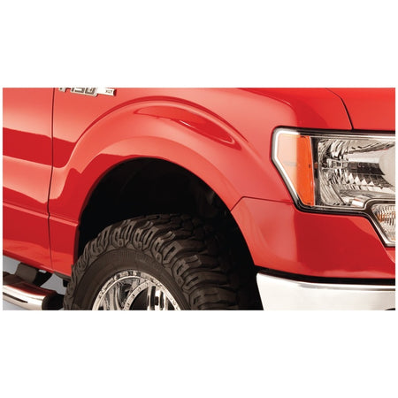 Bushwacker Extend-A-Fender Front / Rear Fender Flare - 1.75 in Wide - Black - Ford Fullsize Truck 2009-14