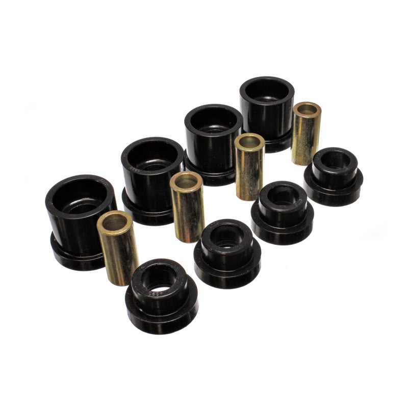 Energy Suspension Subframe Bushing Kit - Steel - Black / Cadmium - Nissan 240SX 1995-98