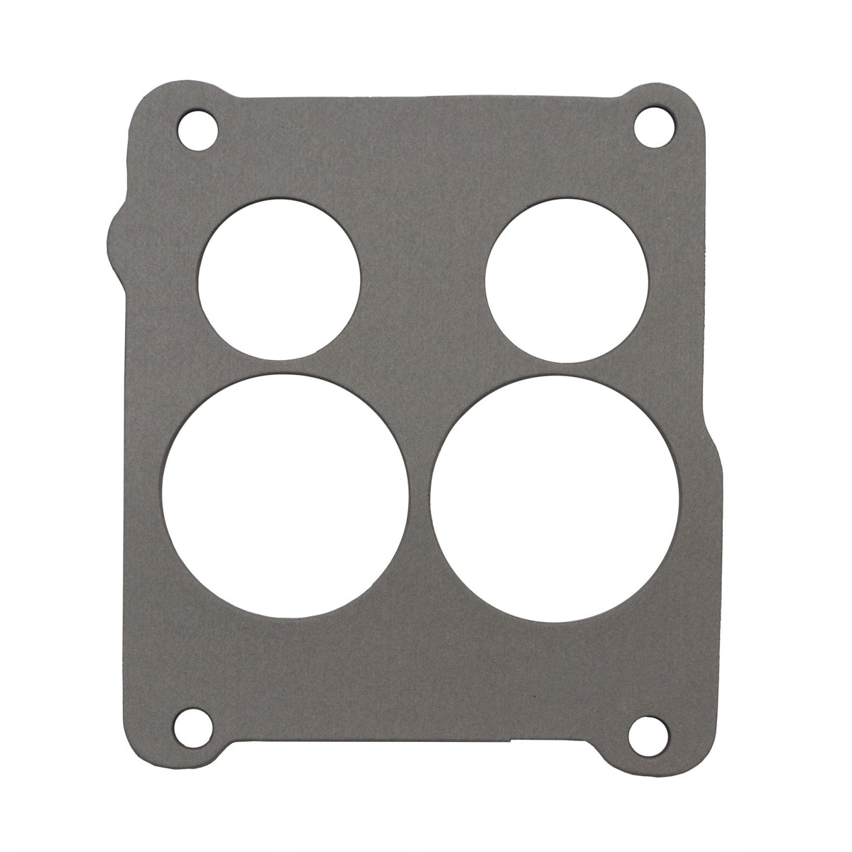 SCE Carburetor Base Plate Gasket - 4-Barrel - 4 Hole - Gray - Spread Bore
