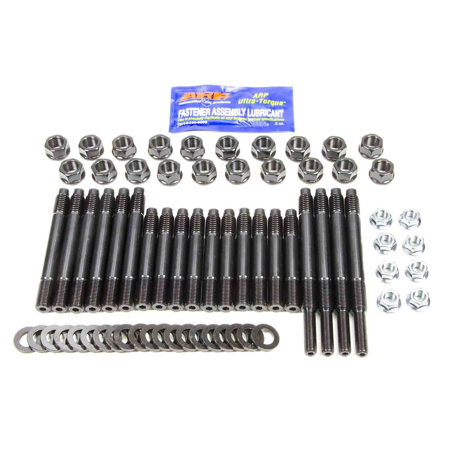 ARP Main Stud Kit - Hex Nuts - 4-Bolt Mains - Chromoly - Black Oxide - Windage Tray - Big Block Chevy