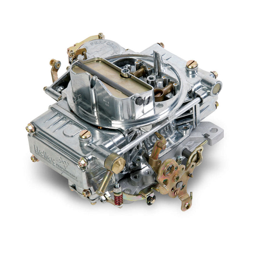 Holley Street Model 4160 600 CFM 4-Barrel Carburetor - Square Bore - Manual Choke - Vacuum Secondary - Single Inlet - Silver