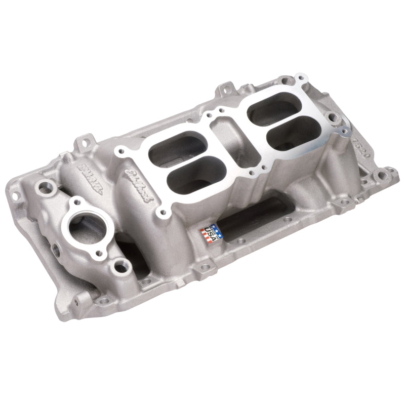 Edelbrock RPM Air-Gap Square Bore Dual Quad Intake Manifold - Oval Port - Big Block Chevy