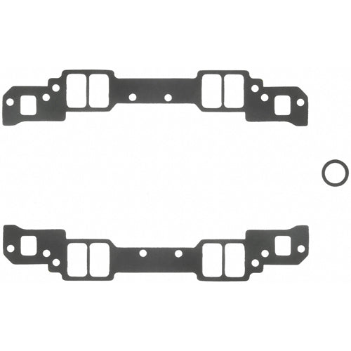 Fel-Pro Intake Manifold Gaskets - SB Chevy - Aluminum Heads w/ Non-Conventional Ports, Chevy 18 High Port - 1.25" x 2.15" Port Size - .030" Thickness