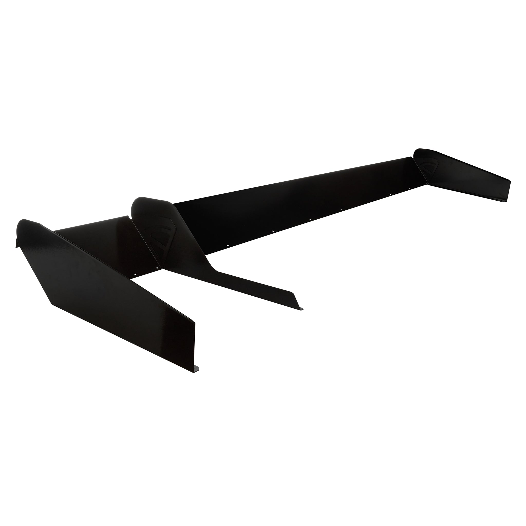 Allstar Performance Dirt Late Model Aluminum Spoiler - 8" x 72" - Black