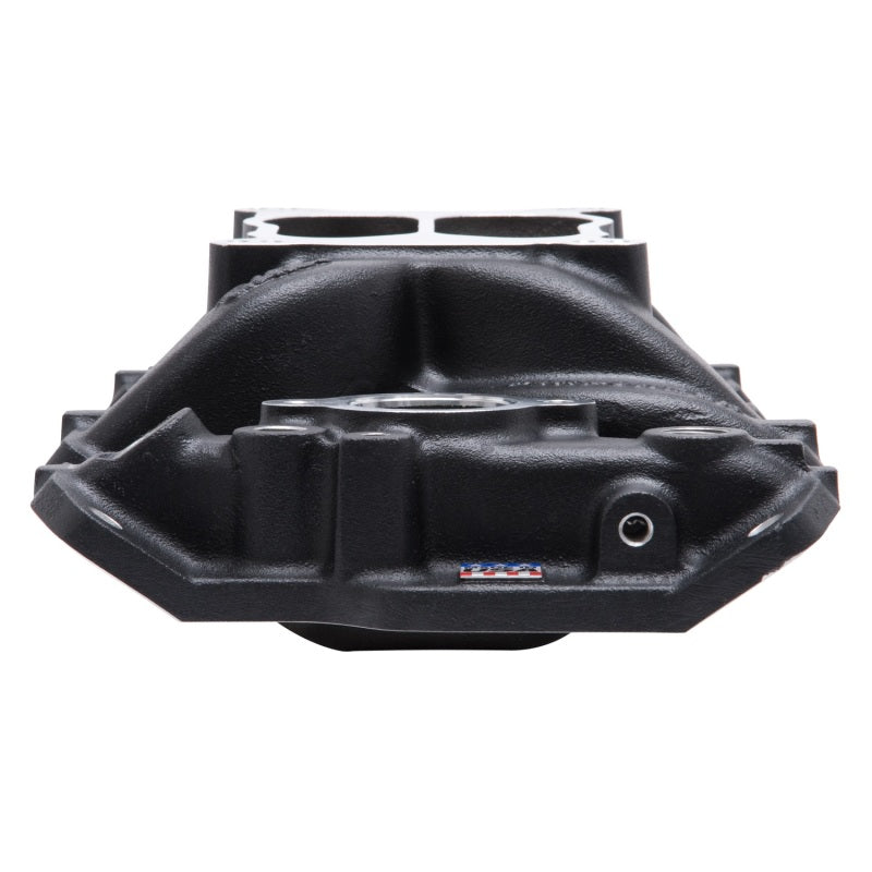 Edelbrock Performer Air-Gap Intake Manifold Spread/Square Bore Dual Plane Aluminum - Black