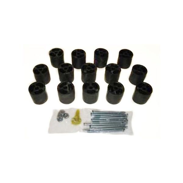 Performance Accessories Body Lift Kit - 3 in Lift - Nylon - Black - Gas - Ford Fullsize Truck 1980-86