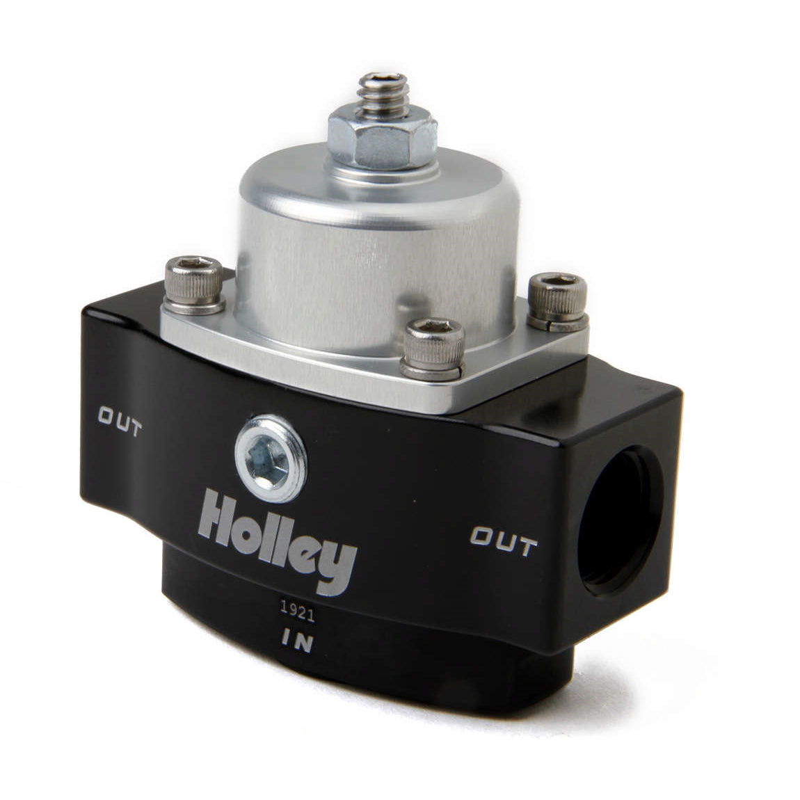 Holley Street / Strip 4.5 to 9 psi In-Line Fuel Pressure Regulator - 3/8 in NPT Inlet