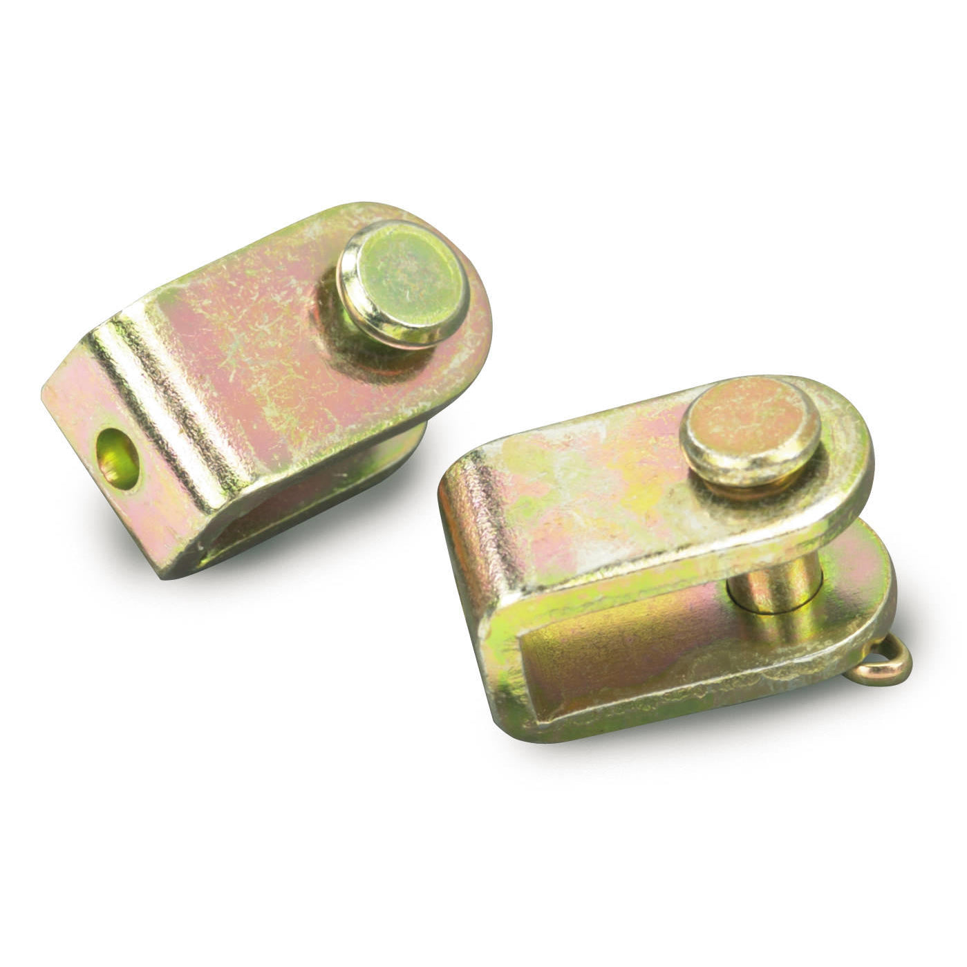 Lokar Clevis Rod End - Steel - Cadmium - Parking Brake Cable - Wilwood/Chevy Corvette 1988-14 (Pair)