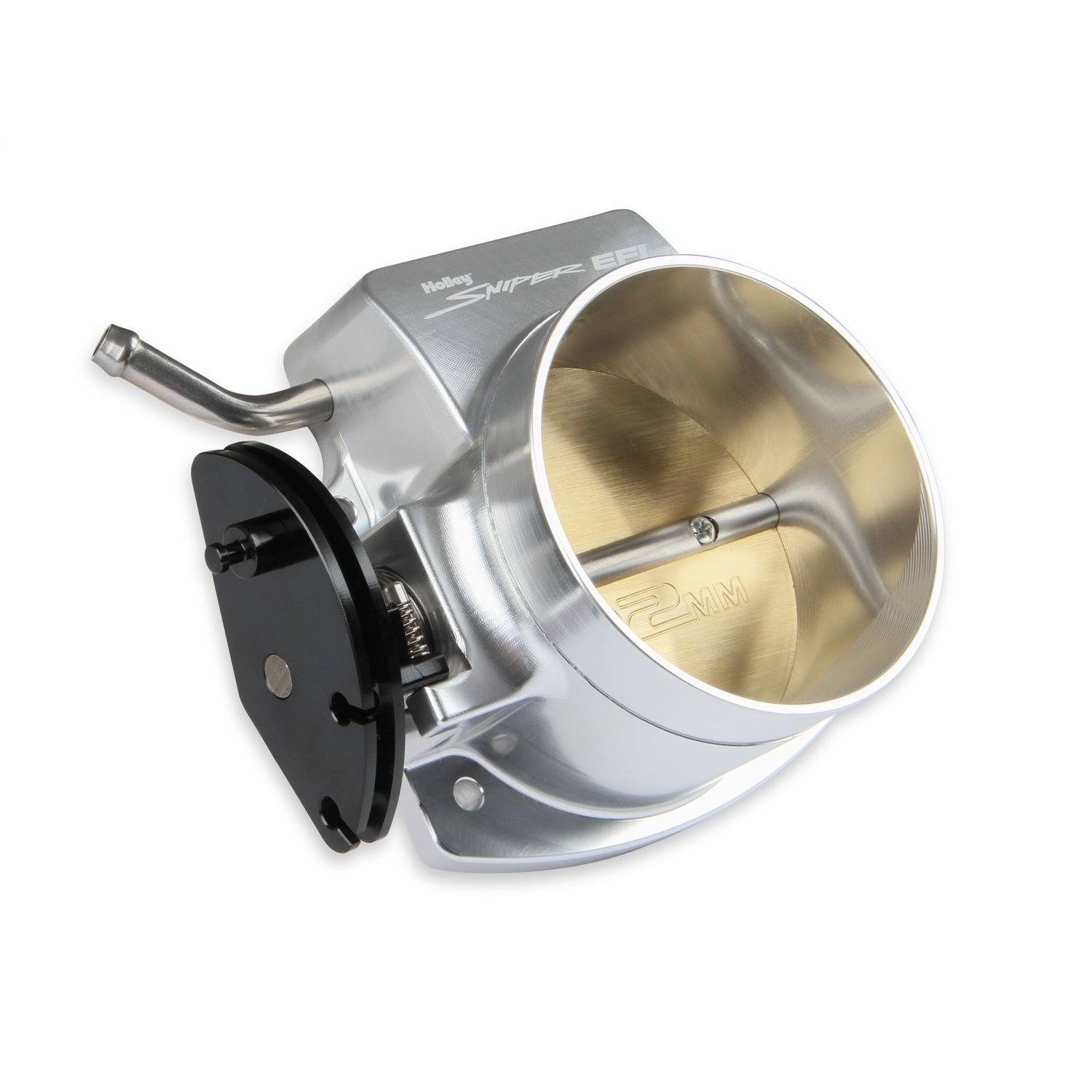 Sniper EFI Throttle Body - 102 mm Single Blade - Sniper EFI Logo - Billet Aluminum - Silver - Small Block Chevy