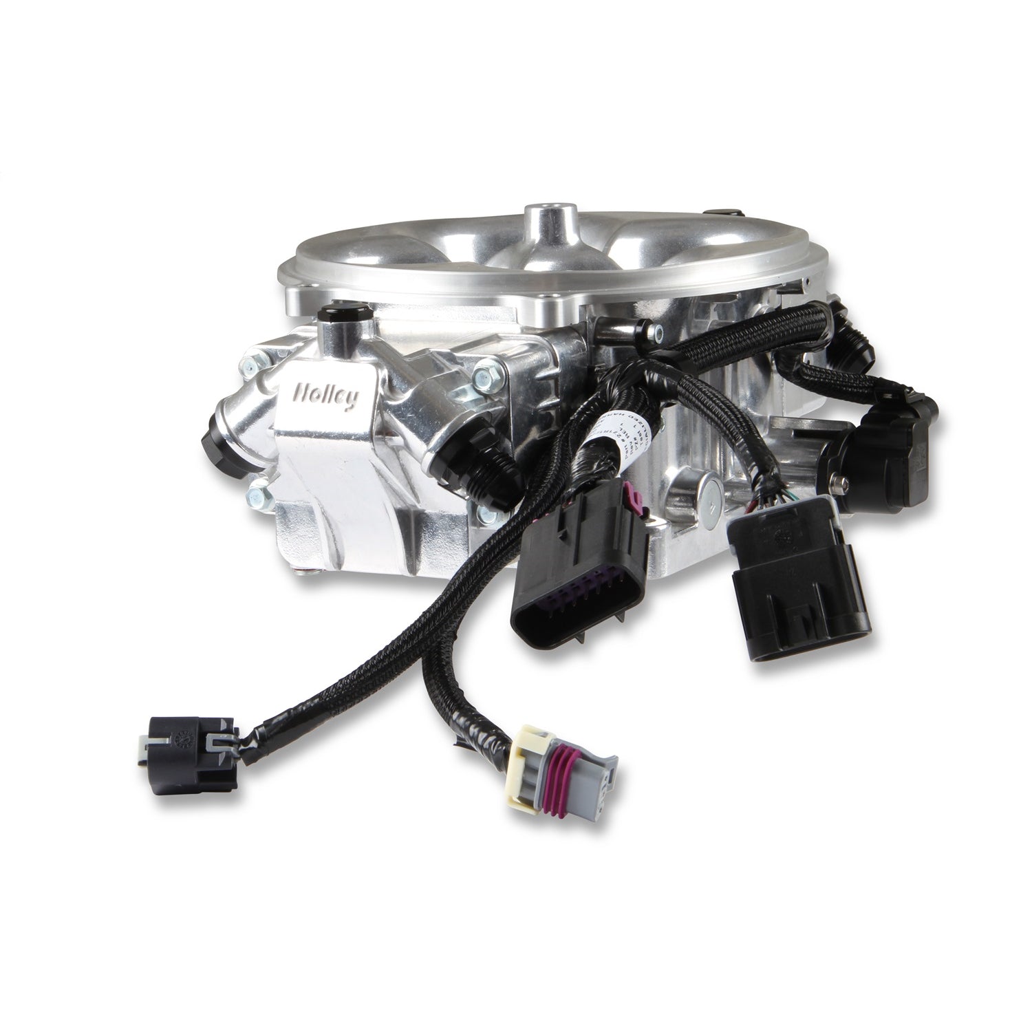 Holley EFI Terminator X Stealth Fuel Injection System - Multi Port - Power Module/Programmer/02 Sensor - Stainless - Polished