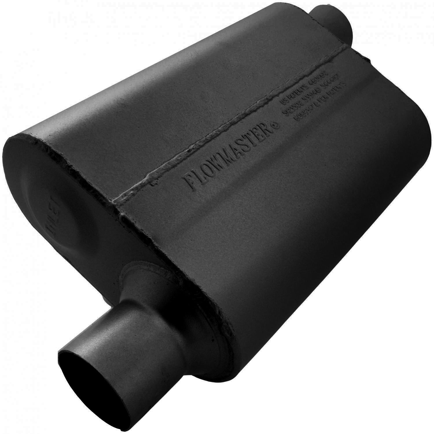 Flowmaster 40 Series Delta Flow Muffler - 2.5" Offset - Inlet / 2.5" Opposite Side Offset Outlet