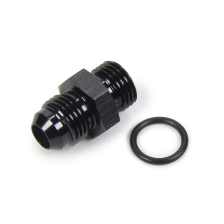 Triple X Race Co. Adapter Fitting Straight 6 AN Male to 6 AN Male O-Ring Aluminum - Black Anodize