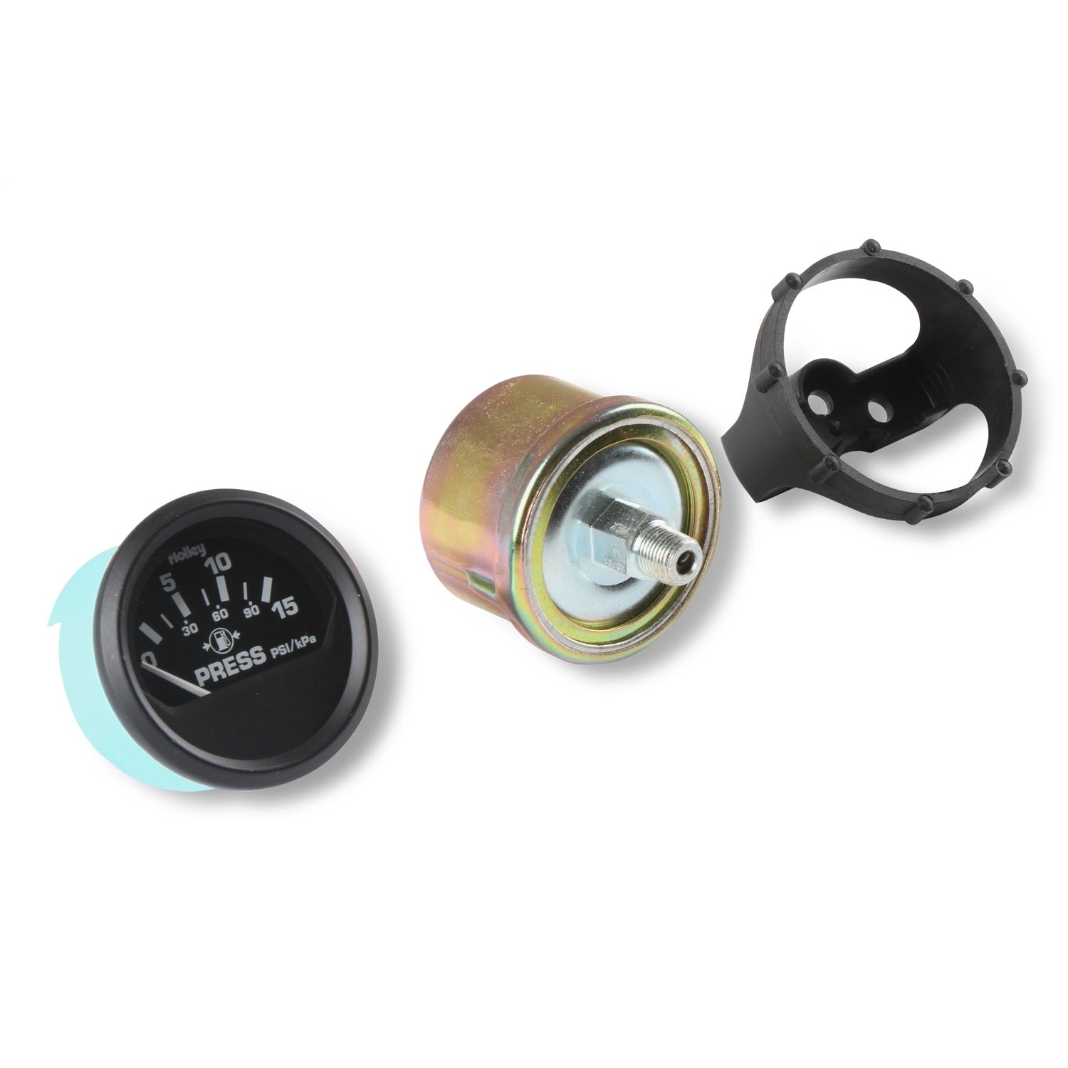 Holley Electric Fuel Pressure Gauge - 1.5" Diameter