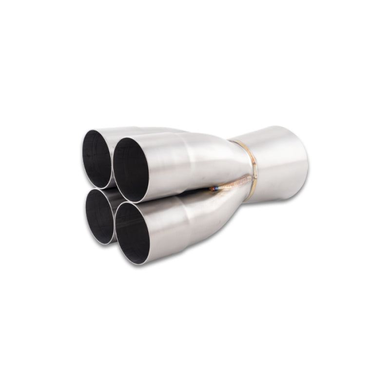 Vibrant Performance Slip-On 4 into 1 Merge Collector - 2-1/2 in Primary Tubes - 4-1/2 in Outlet - Stainless