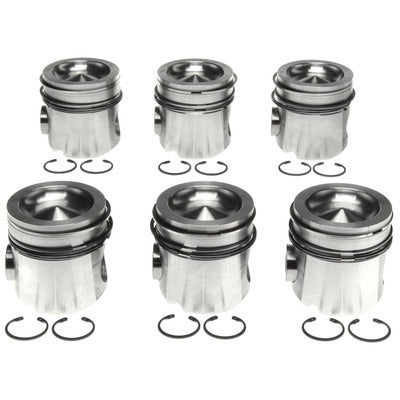 Clevite Forged Piston and Ring Kit - 4.056 in Bore - 3.0 x 2.0 x 3.0 mm Ring Groove - Flat - Combustion Chamber - 5.9 L - Dodge Cummins