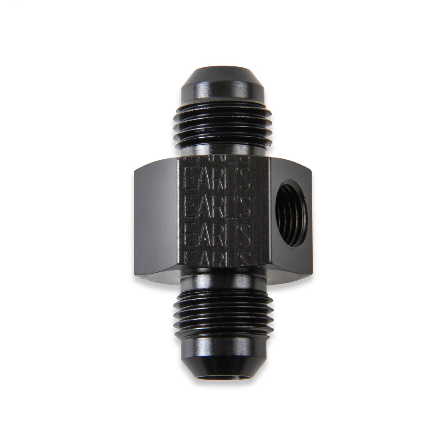 Earl's Products Gauge Adapter Fitting Straight 6 AN Male to 6 AN Male 1/8" NPT Gauge Port