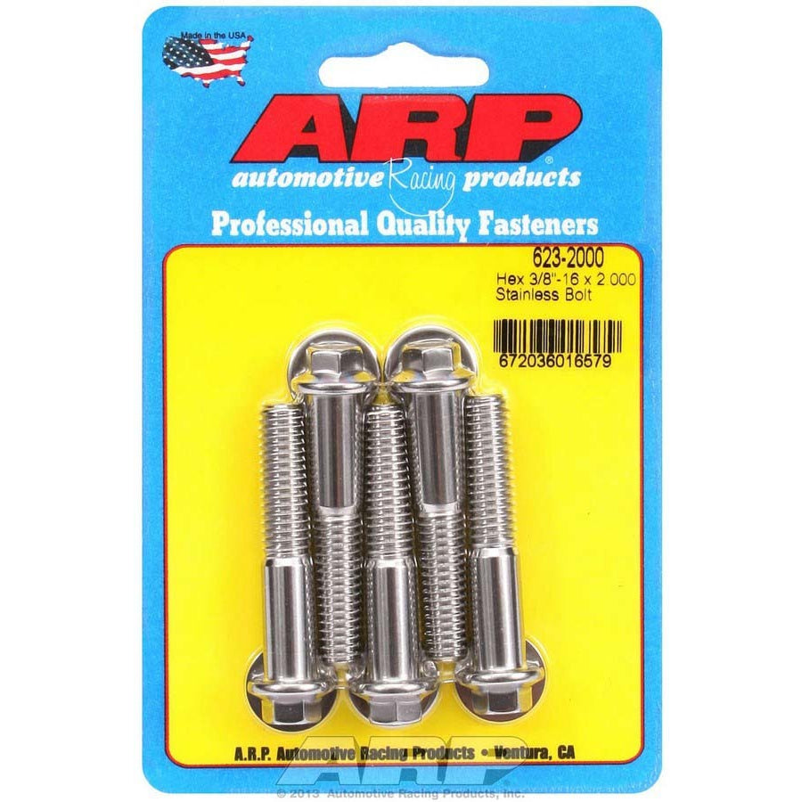 ARP Stainless Steel Bolt Kit - 6 Point (5) 3/8-16 x 2.000