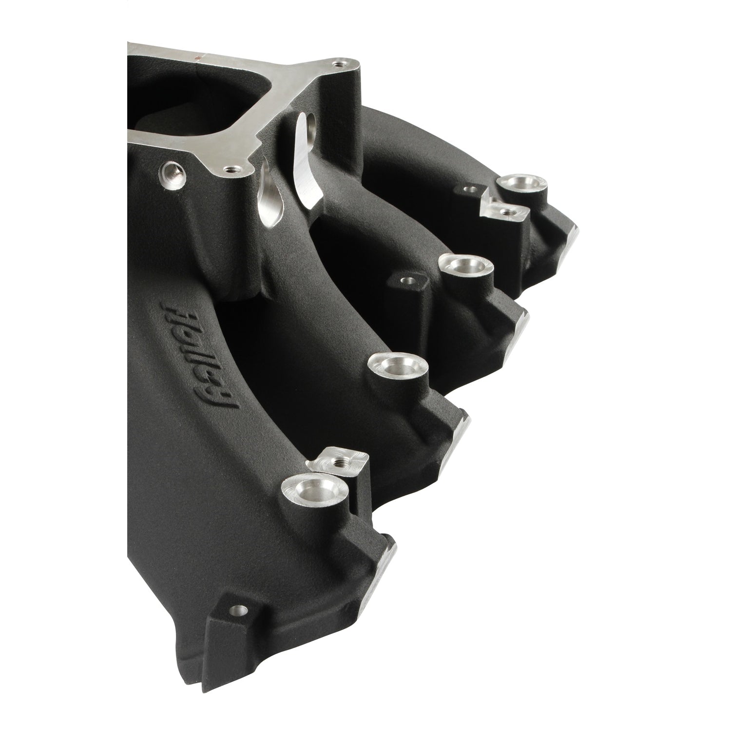 Holley Single-Plane EFI Split Design Race Intake Manifold - Square Bore - Single Plane - Aluminum - Black - GM LS-Series