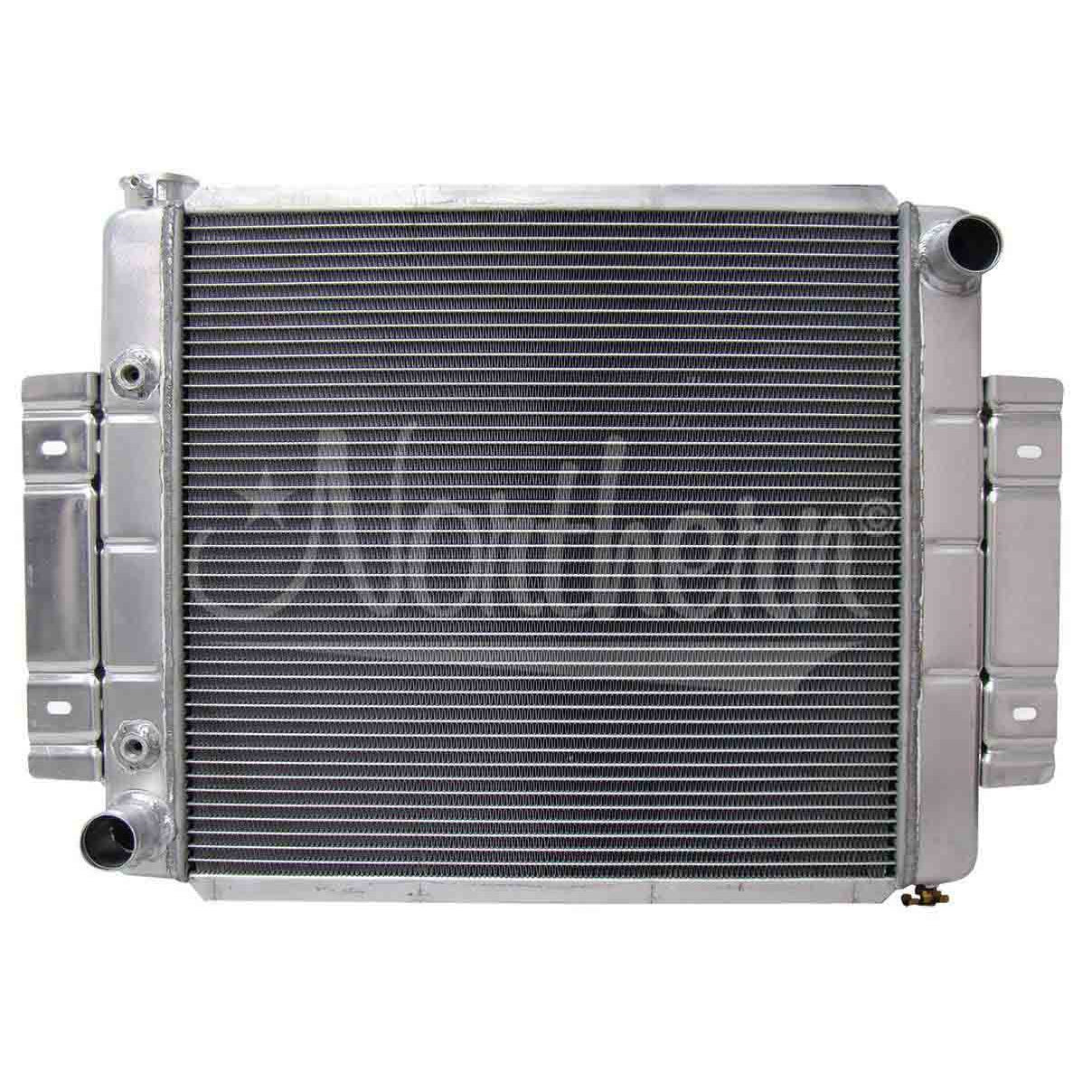 Northern 23-3/4" W x 19-5/8" H x 3-1/8" D Radiator Pass Inlet/Driver Outlet Aluminum Natural - Stock Motor
