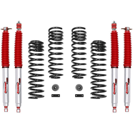 Rancho Suspension Lift Kit - 2" Lift - Hardware/Shocks/Springs - Jeep Wrangler JK 2007-18