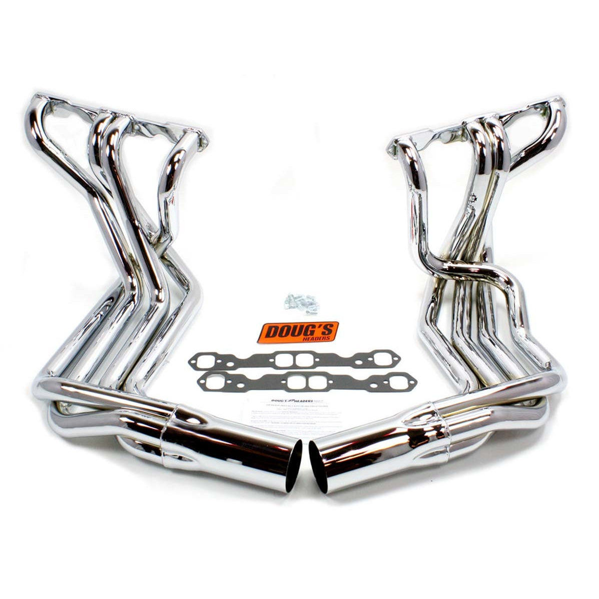 Doug's SB Chevy Side Mount Headers - Chrome - 63-82 Vette