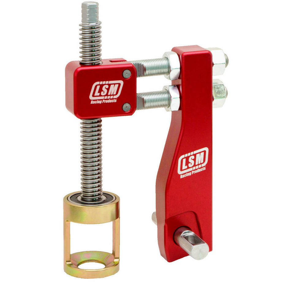 LSM Racing Products Head-On Shaft Mount Valve Spring Compressor - Red Anodized - Dart Big Chief SC-500