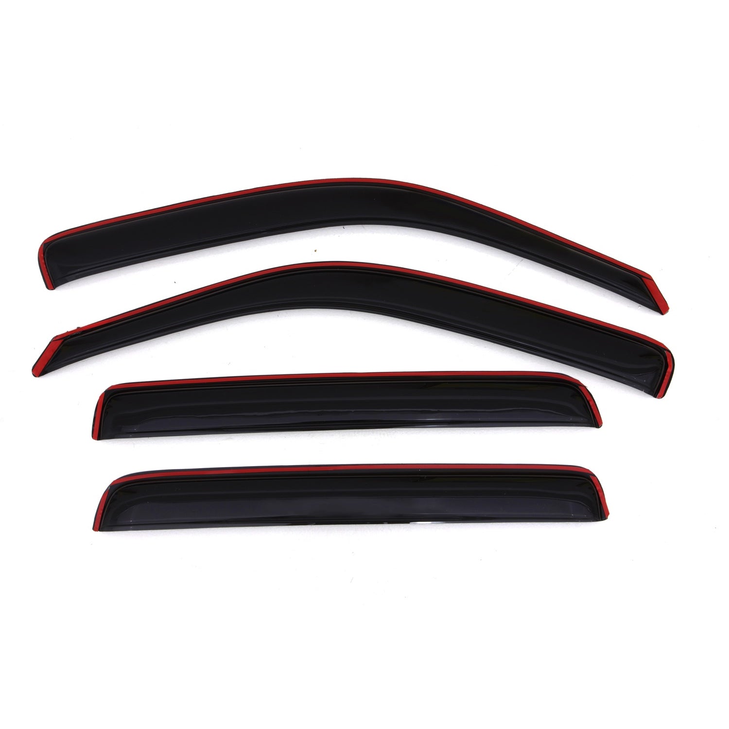 Auto Ventshade Front / Rear In-Channel Ventvisor - Stick-On - Dark Smoke - Honda Fullsize Truck 2006-14