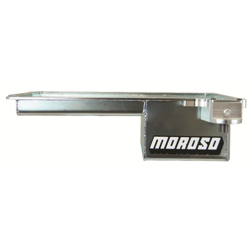 Moroso Rear Sump Engine Oil Pan Kit - 5 Qt. - 6" Deep - Steel - Zinc - GM LS-Series
