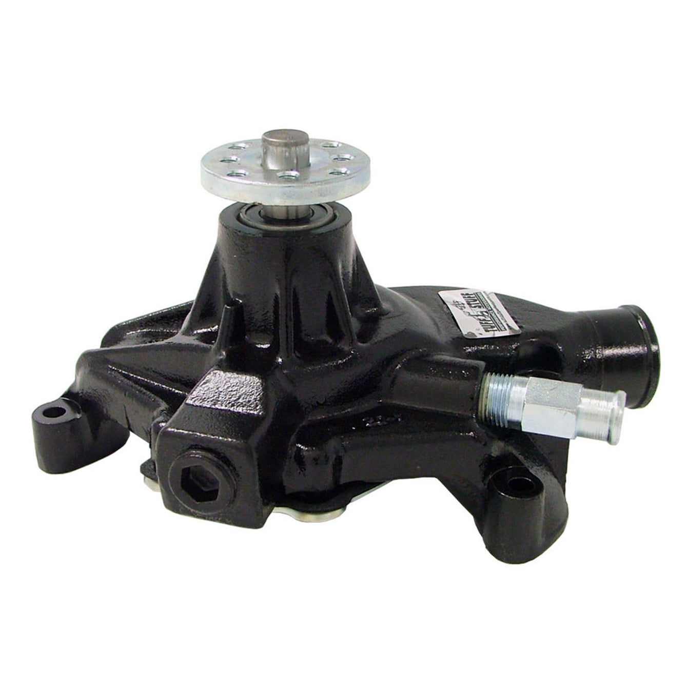 Tuff-Stuff Supercool Water Pump - High Volume - Short Design - Iron - Black- Small Block Chevy