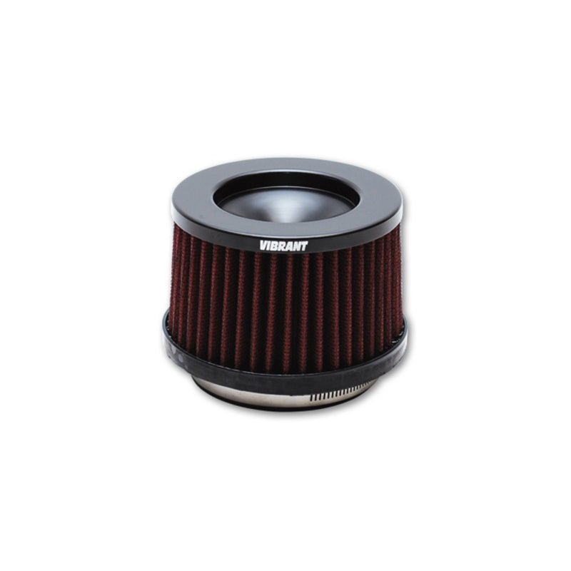 Vibrant Performance Classic Clamp-On Conical Air Filter Element - 5-1/2 in Base - 4 in Top Diameter - 4-1/4 in Tall - 3 in Flange