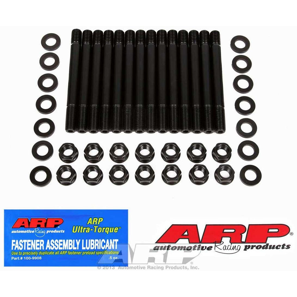 ARP Cylinder Head Stud Kit - Hex Nuts - Chromoly - Black Oxide - Ford Inline-6