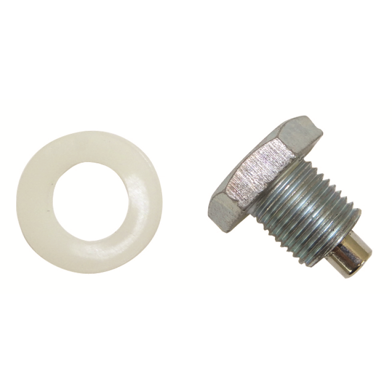 Moroso Oil Pan Drain Plug - Clear Zinc