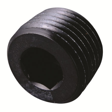 Fragola 3/4 NPT Allen Pipe Plug - Black