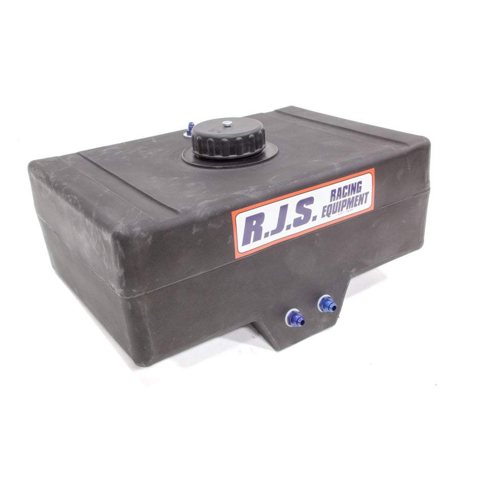 RJS Racing Equipment Drag Race Fuel Cell 15 gal 25 x 16-7/8 x 9-1/4" Tall 8AN Male Outlets - 6AN Male Vent