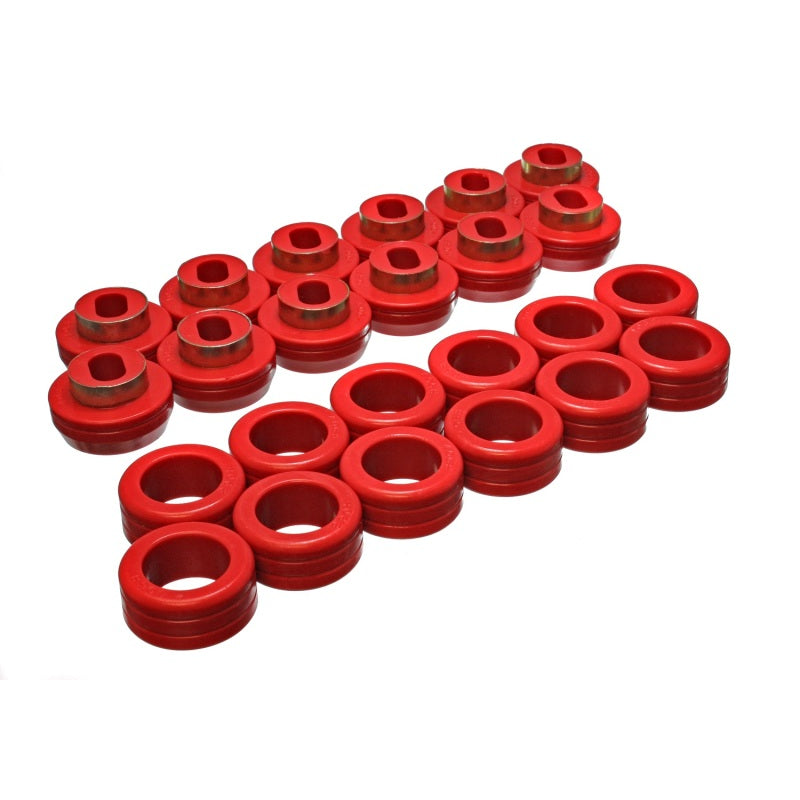 Energy Suspension Hyper-Flex Body Mount Bushing - Red - GM Compact SUV 1982-2004