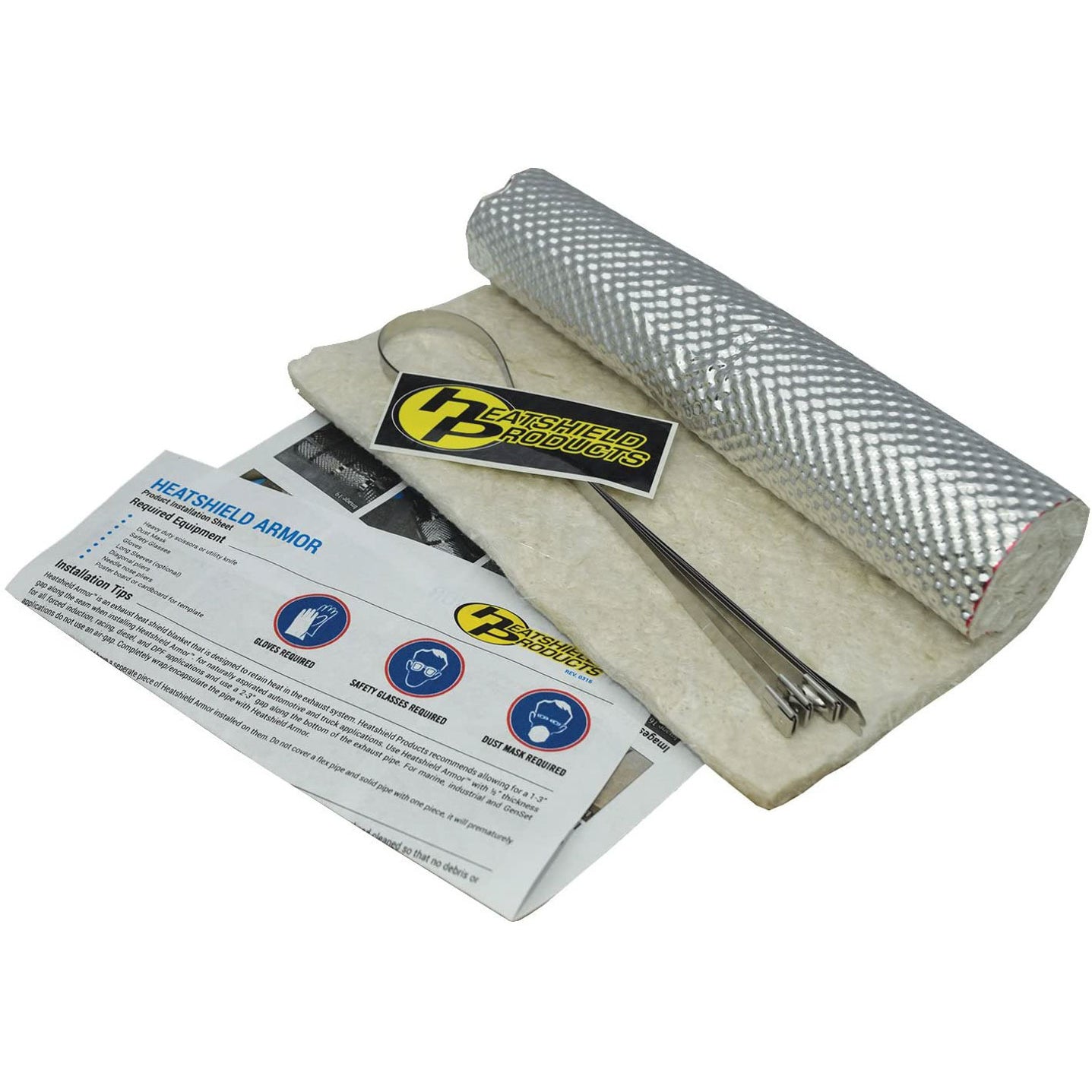 Heatshield Products HeatShield Armor Heat Barrier Tape - 1/4" Thick x 12" Wide x 10" Long