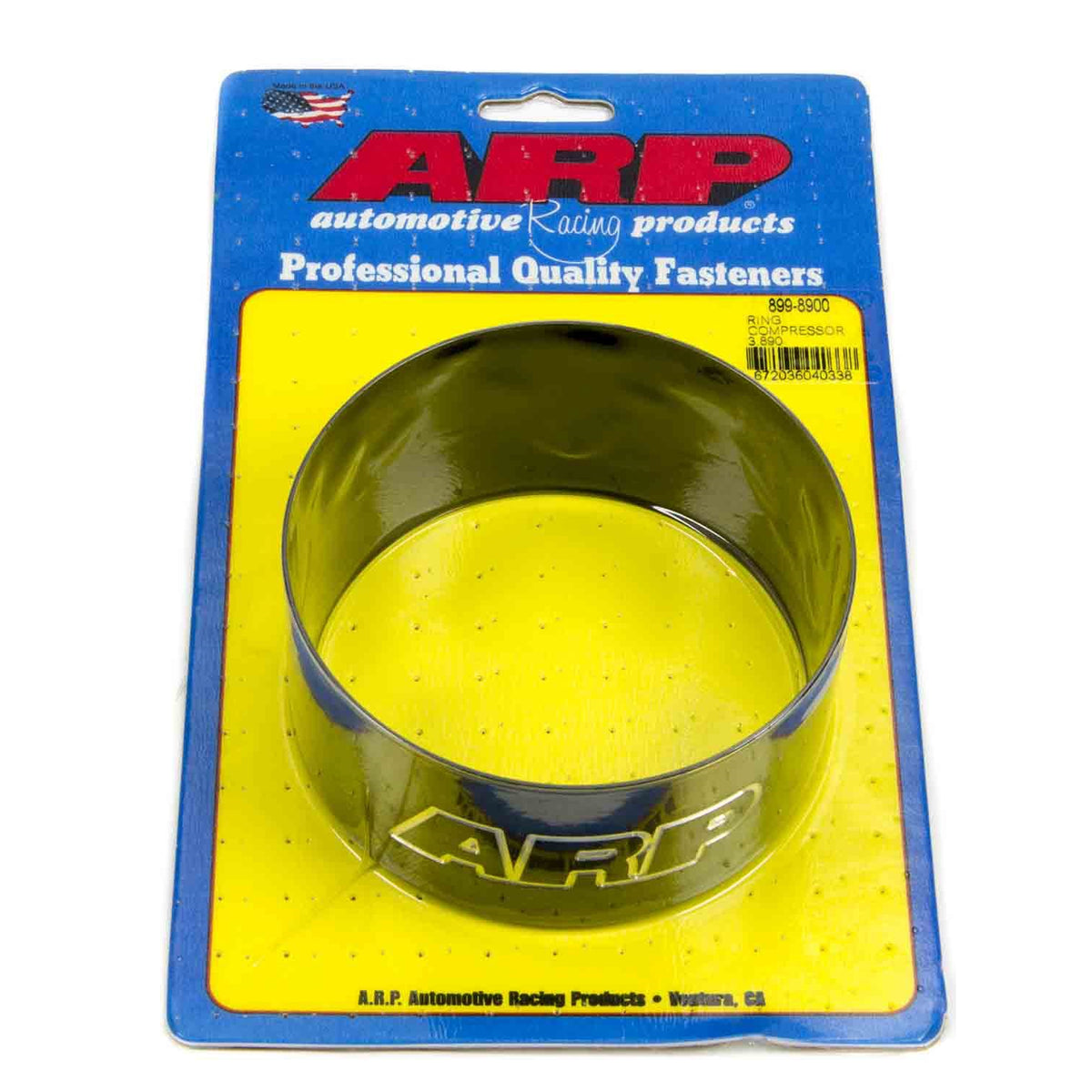 ARP 3.890" Bore Piston Ring Compressor Tapered Billet Aluminum Black Anodize - Each