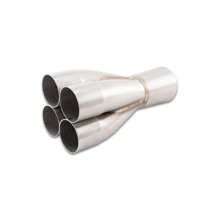 Vibrant Performance Slip-On 4 into 1 Merge Collector - 2-3/8 in Primary Tubes - 3-1/2 in Outlet - Stainless