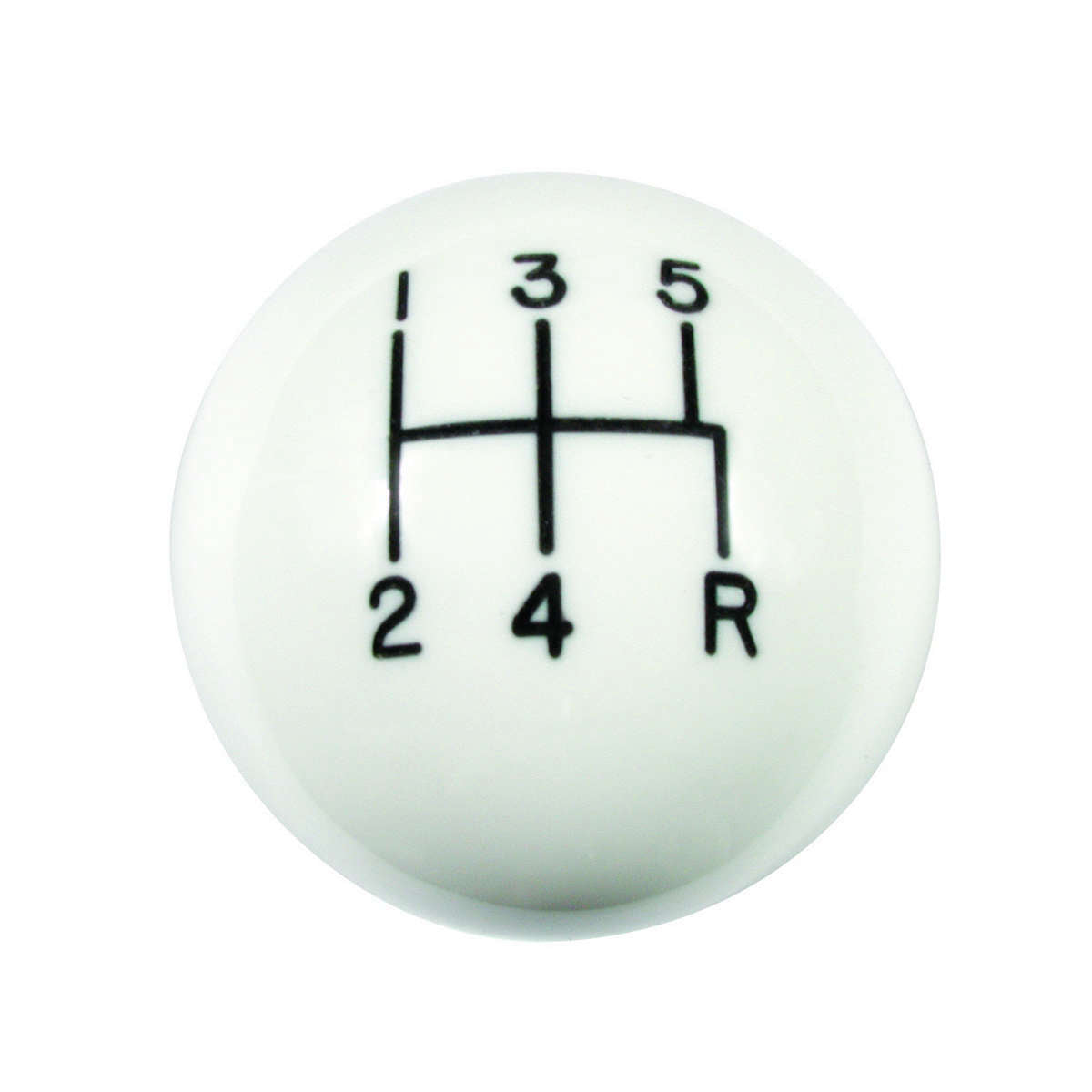 Hurst Shifter Knob - White 5 Speed 3/8-16 Threads
