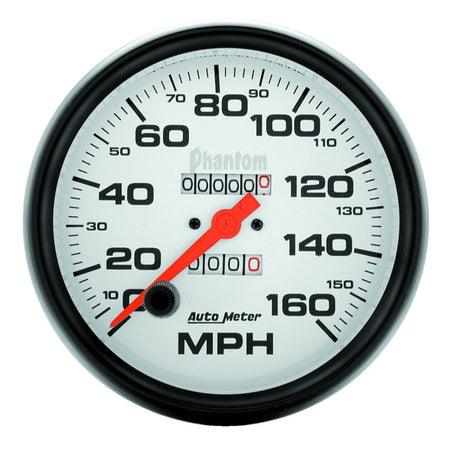 Auto Meter Phantom In-Dash Mechanical Speedometer - 5 in.