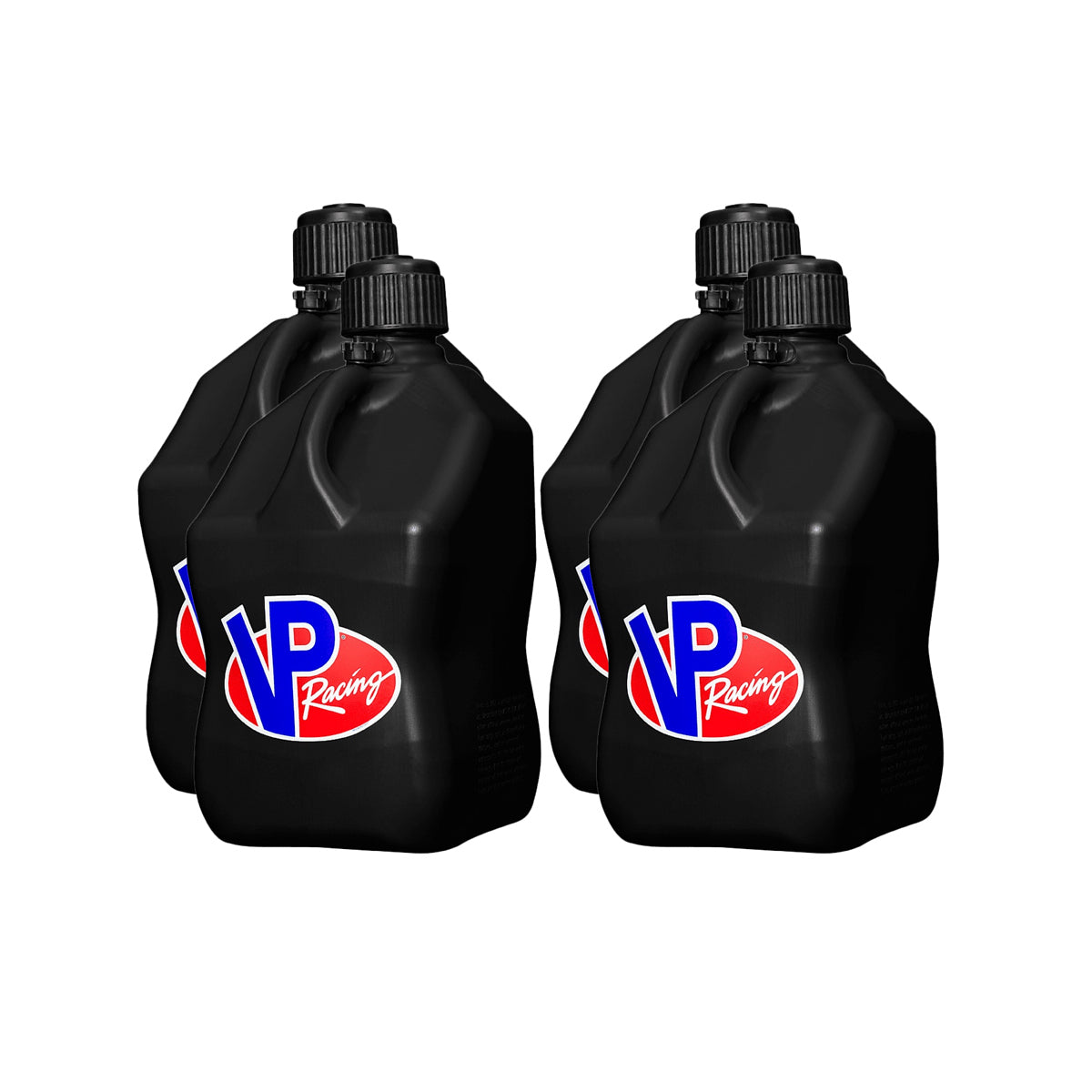 VP Racing Motorsports Container - Square - 5.5 Gallon - Black (Case of 4)