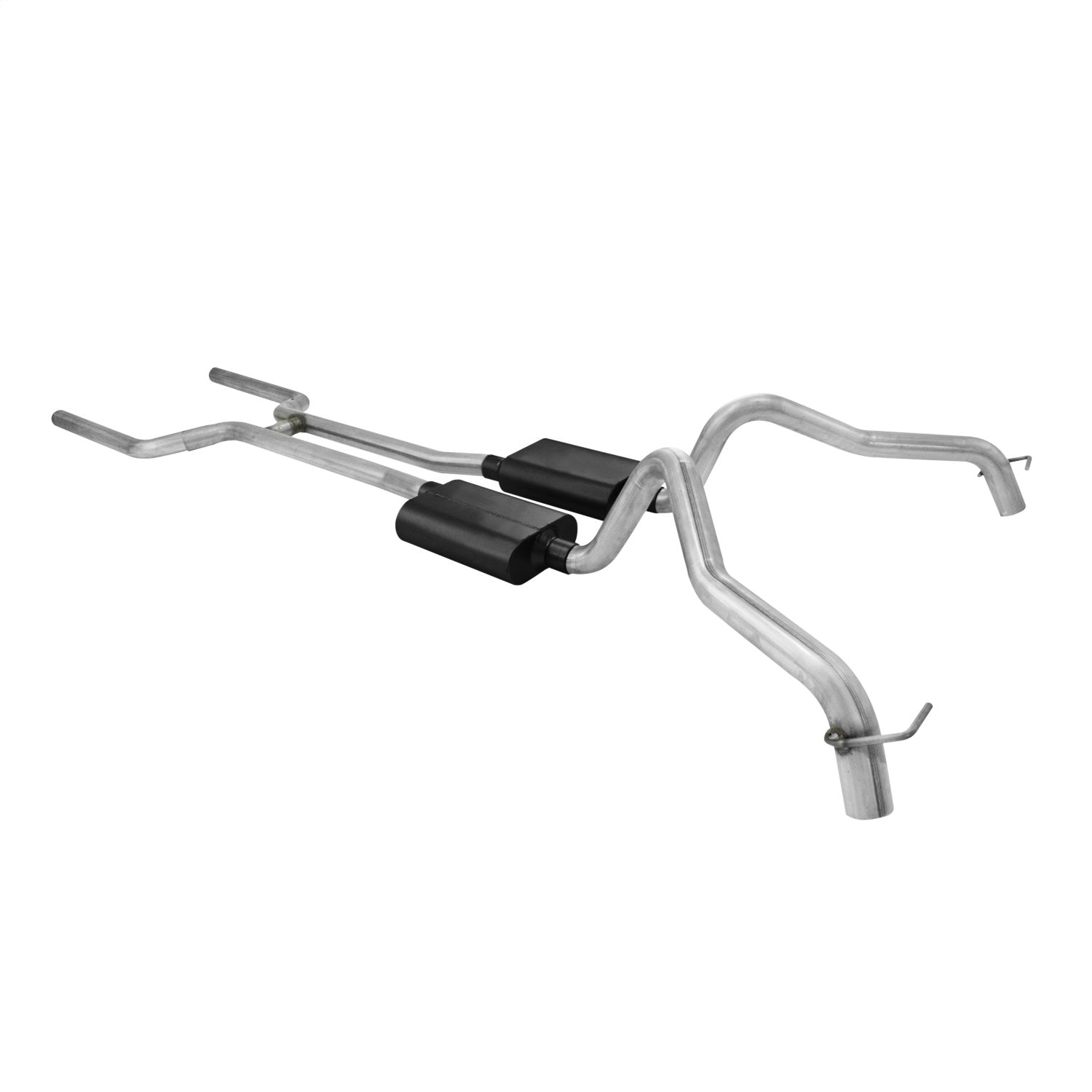 Flowmaster American Thunder Exhaust System - Header-Back - 2-1/2" Diameter - Dual Rear Exit - Stainless - Chevy V8