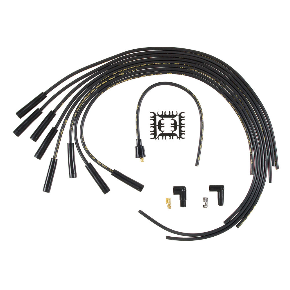 ACCEL Super Stock Spiral Core 8 mm Spark Plug Wire Set - Black