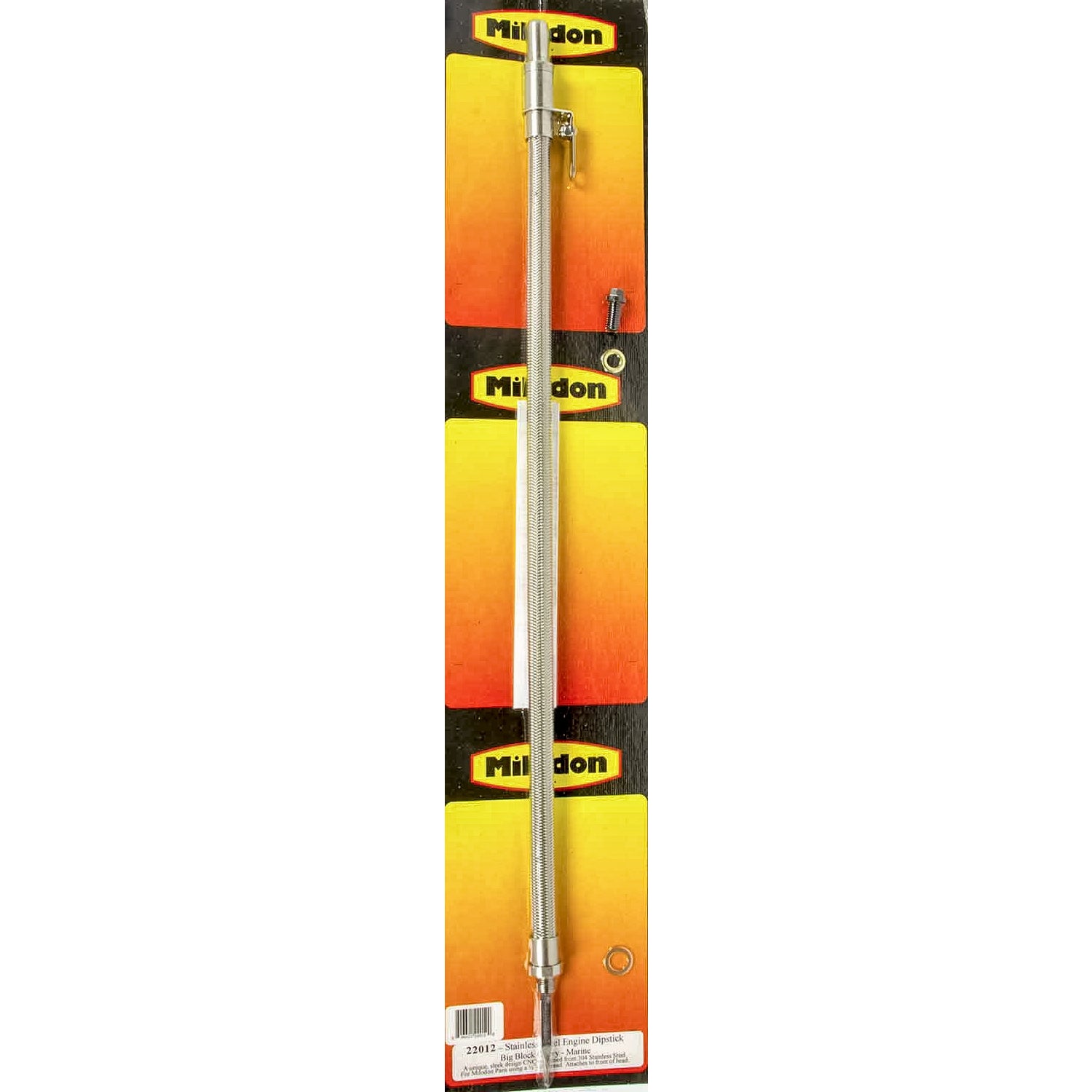 Milodon BB Chevy Stainless Steel Engine Dipstick - Marine