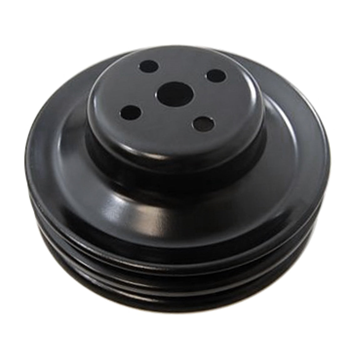Racing Power V-Belt 2 Groove Water Pump Pulley - 5.880" Diameter - Black- SB Ford