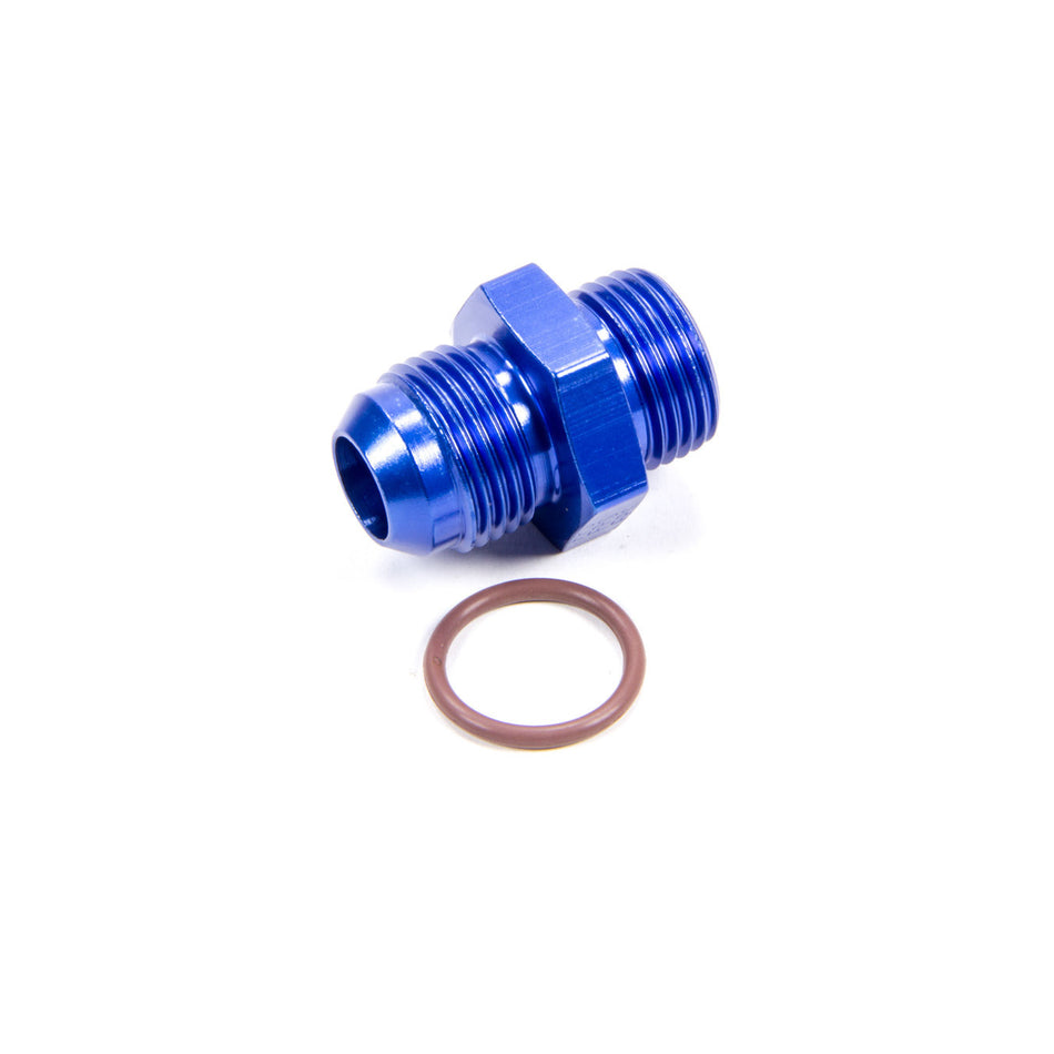 Fragola -10 AN Male to -10 AN Male O-Ring Boss Adapter - Blue