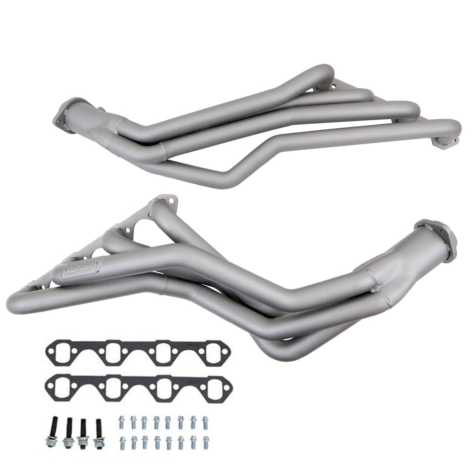 BBK Performance Long Tube Headers 1-5/8" Primary 2-1/2" Collector Steel - Chrome