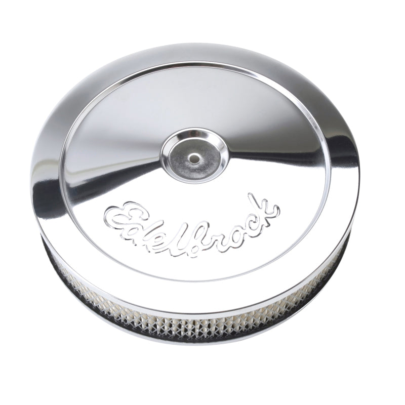 Edelbrock Chrome Air Cleaner - 10" Diameter w/ 2" Element (3-1/2")